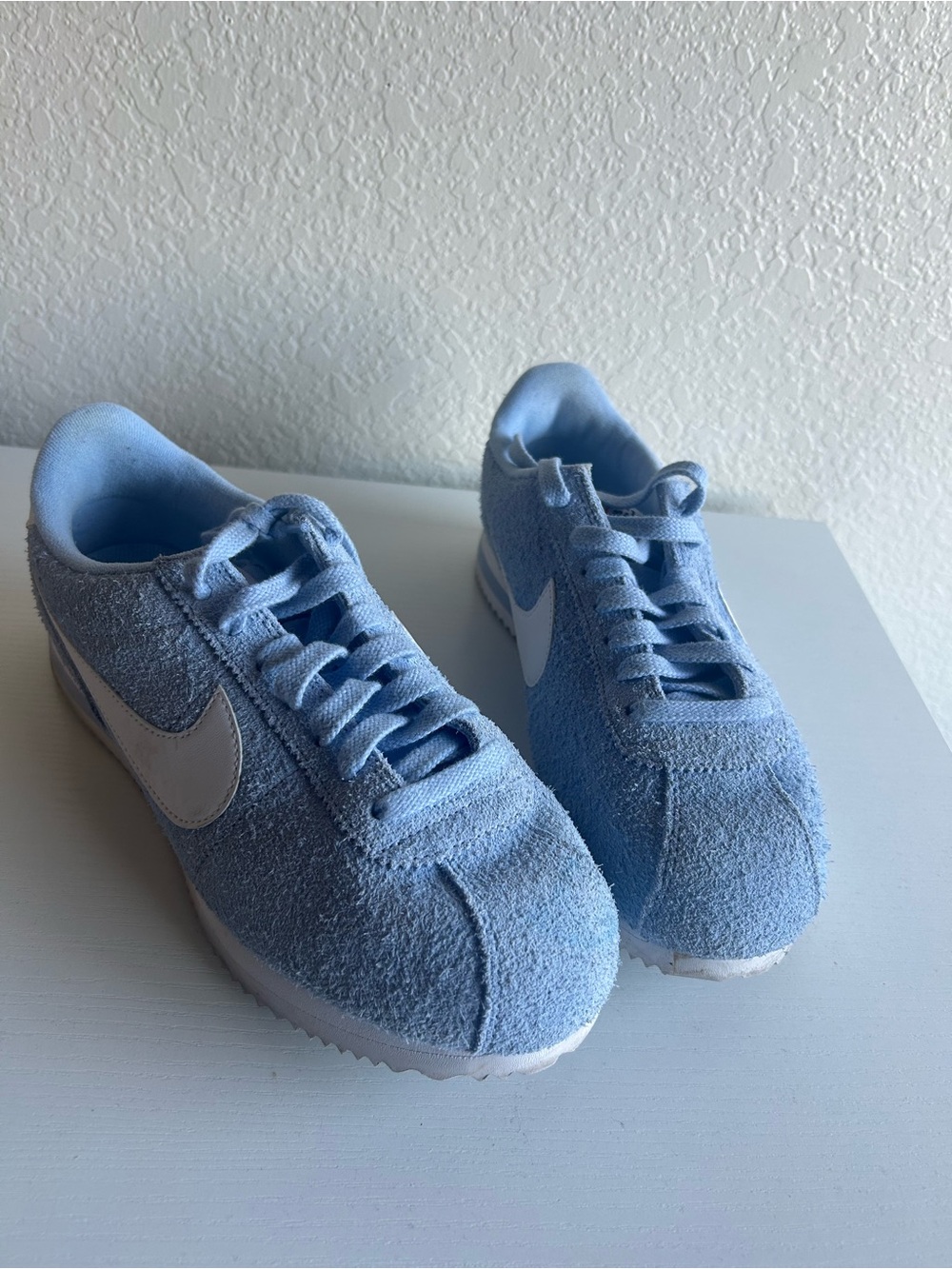 Nike Powder Blue Suede Runner Sneakers